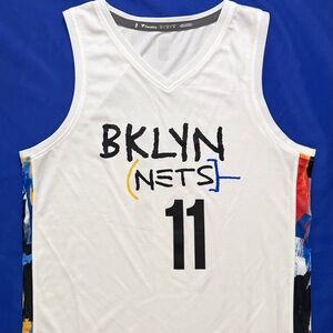 Fanatics Kyrie Irving Brooklyn Nets #11 White City Fast Break Jersey Men’s M